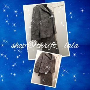 Wool Houndstooth two piece Suit